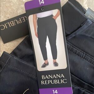 Banana Republic Midnight Black Trousers